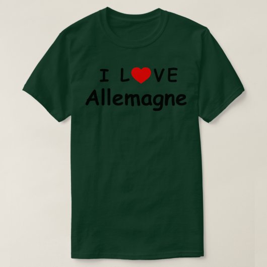 Ik hou van Allemagne nu 1 T-shirt (Design voorkant)