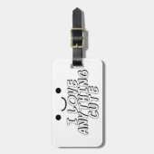 Ik hou van alles. bagagelabel (Voorkant verticaal)