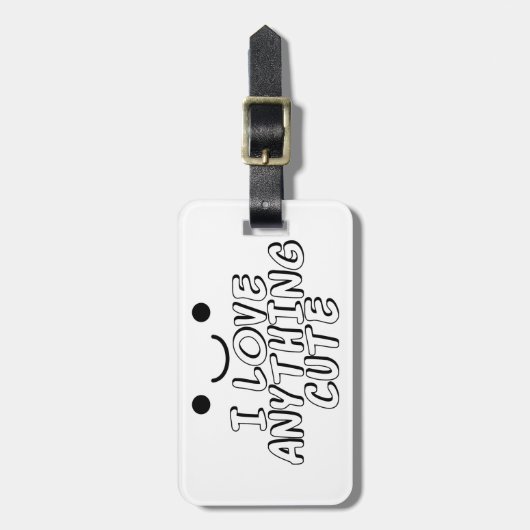 Ik hou van alles. bagagelabel (Voorkant verticaal)