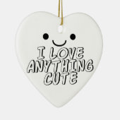 Ik hou van alles. keramisch ornament (Rechts)