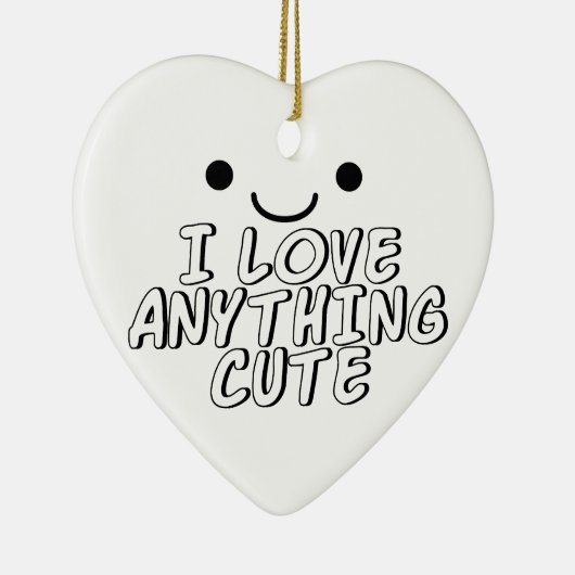 Ik hou van alles. keramisch ornament (Rechts)