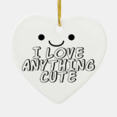 Ik hou van alles. keramisch ornament (Voorkant)