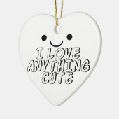 Ik hou van alles. keramisch ornament (Links)