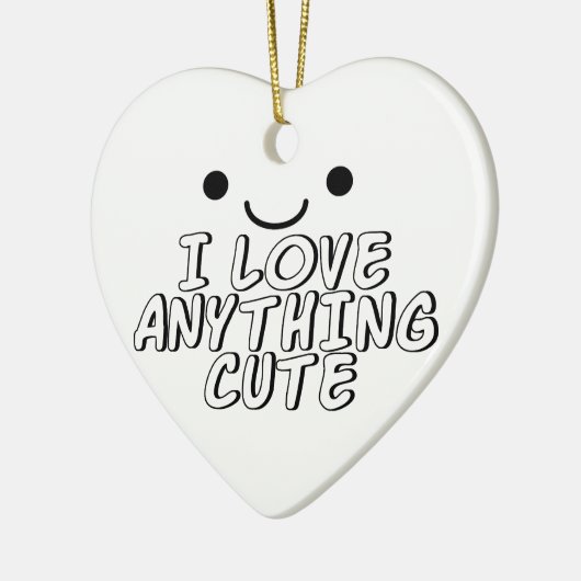 Ik hou van alles. keramisch ornament (Links)