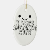 Ik hou van alles. keramisch ornament (Rechts)