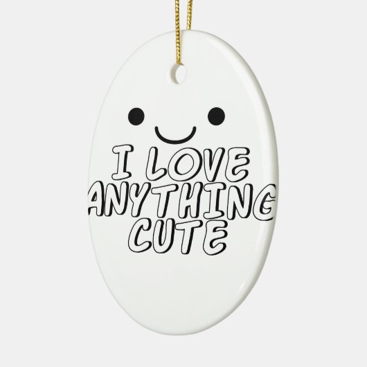 Ik hou van alles. keramisch ornament (Links)