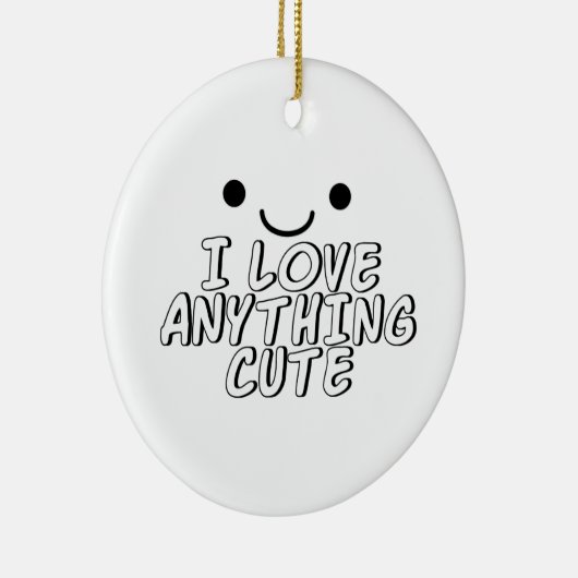 Ik hou van alles. keramisch ornament (Rechts)