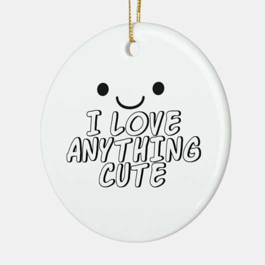 Ik hou van alles. keramisch ornament (Links)