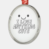 Ik hou van alles. metalen ornament (Links)