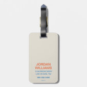 Ik hou van alles van jullie. bagagelabel (Achterkant verticaal)