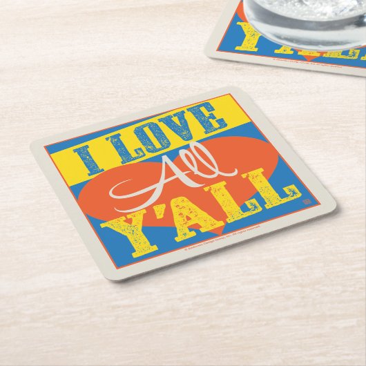 Ik hou van alles van jullie. kartonnen onderzetters (Schuin)