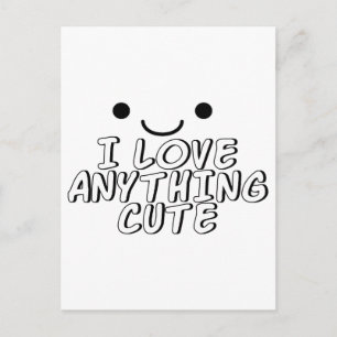 Ik hou van alles wat schattig is briefkaart