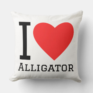 Ik hou van alligator kussen