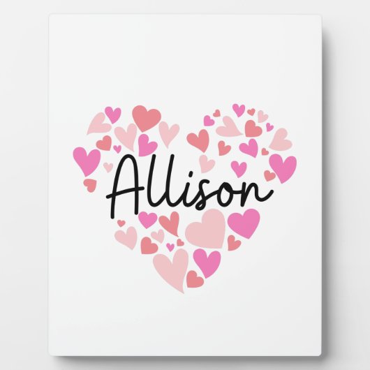 Ik hou van Allison Fotoplaat (Voorkant)