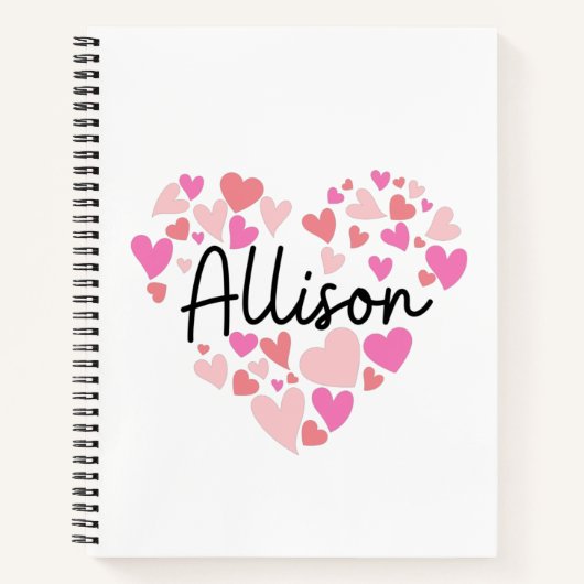 Ik hou van Allison Notitieboek (Voorkant)