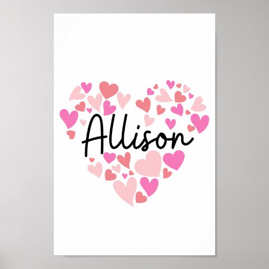 Ik hou van Allison Poster (Voorkant)