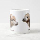 Ik hou van alpacas Grote Mokken (Voorkant)