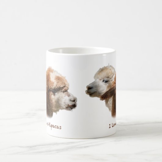Ik hou van Alpacas kleine mok (Center)