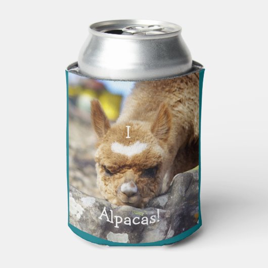 Ik hou van Alpacas Koelbox Blikjeskoeler (Blikje Voorkant)