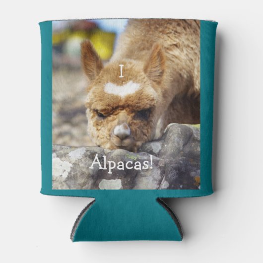 Ik hou van Alpacas Koelbox Blikjeskoeler (Voorkant)