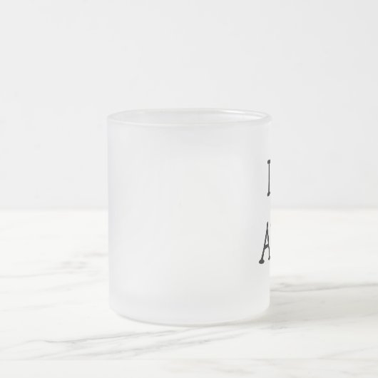 Ik hou van Alpha Matglas Koffiemok (Center)