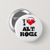 Ik hou van alt rock ronde button 5,7 cm (Voorkant /achterkant)