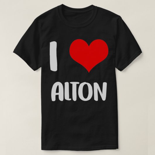Ik hou van ALTON valentijn sorry dames jongens har T-shirt (Design voorkant)
