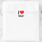 ik hou van alvin hart sticker (Tas)