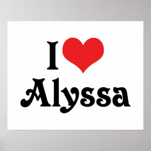 Ik hou van Alyssa Poster