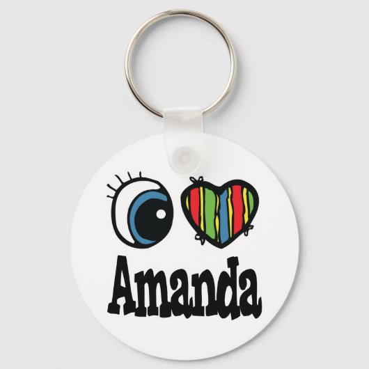 Ik hou van Amanda Sleutelhanger (Voorkant)