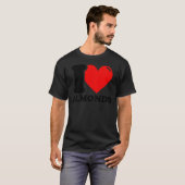 Ik hou van amandelen t-shirt (Voorkant volledig)