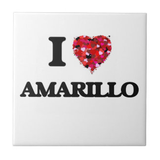Ik hou van Amarillo Texas Tegeltje