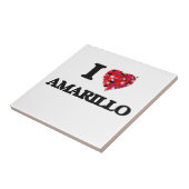 Ik hou van Amarillo Texas Tegeltje (Zijkant)