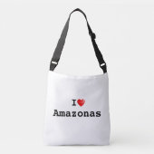 Ik hou van Amazonas Crossbody Tas (Voorkant)
