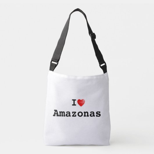 Ik hou van Amazonas Crossbody Tas (Voorkant)