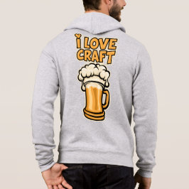Ik hou van ambachtelijk bier hoodie