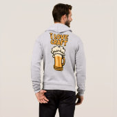Ik hou van ambachtelijk bier hoodie (Achterkant volledig)