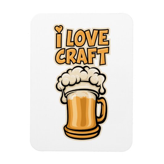 Ik hou van ambachtelijk bier magneet (Verticaal)