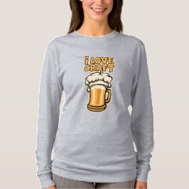Ik hou van ambachtelijk bier t-shirt