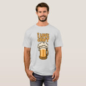 Ik hou van ambachtelijk bier t-shirt (Voorkant volledig)