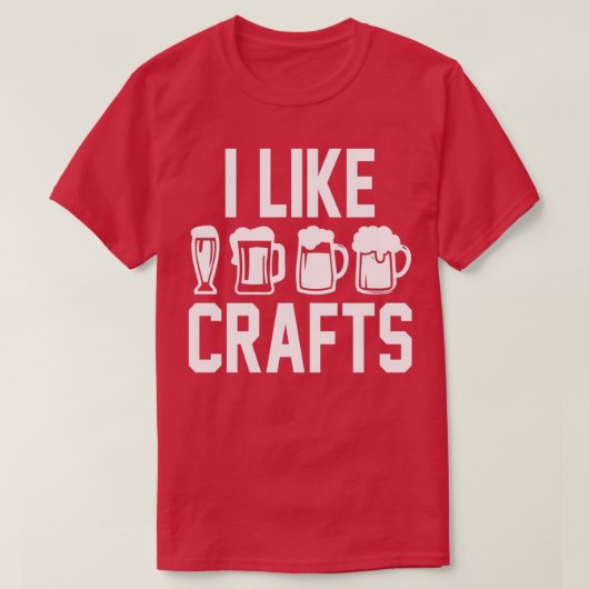 Ik hou van ambachtelijk bier T T-shirt (Design voorkant)