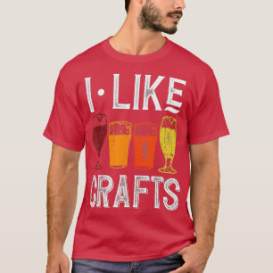 Ik hou van ambachtelijke grappige  brouwerij t-shirt