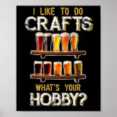 Ik hou van ambachten die je hobbykraft beer poster (Voorkant)