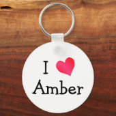 Ik hou van Amber Sleutelhanger (Voorkant)