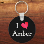 Ik hou van Amber Sleutelhanger (Voorkant)