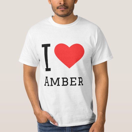 Ik hou van amber t-shirt (Voorkant)