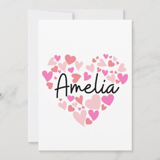 Ik hou van Amelia Bedankkaart (Voorkant)