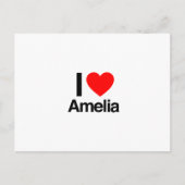 ik hou van amelia briefkaart (Voorkant)
