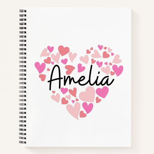 Ik hou van Amelia Notitieboek (Voorkant)