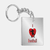 Ik hou van American Football Sleutelhanger (Voorkant Links)